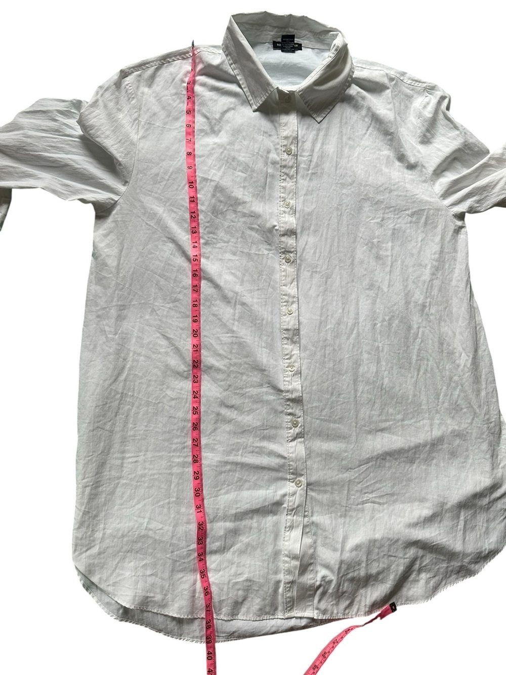 River Louis Women’s Extra Long White Button-Up Shirt Dress - Picture 3 of 7